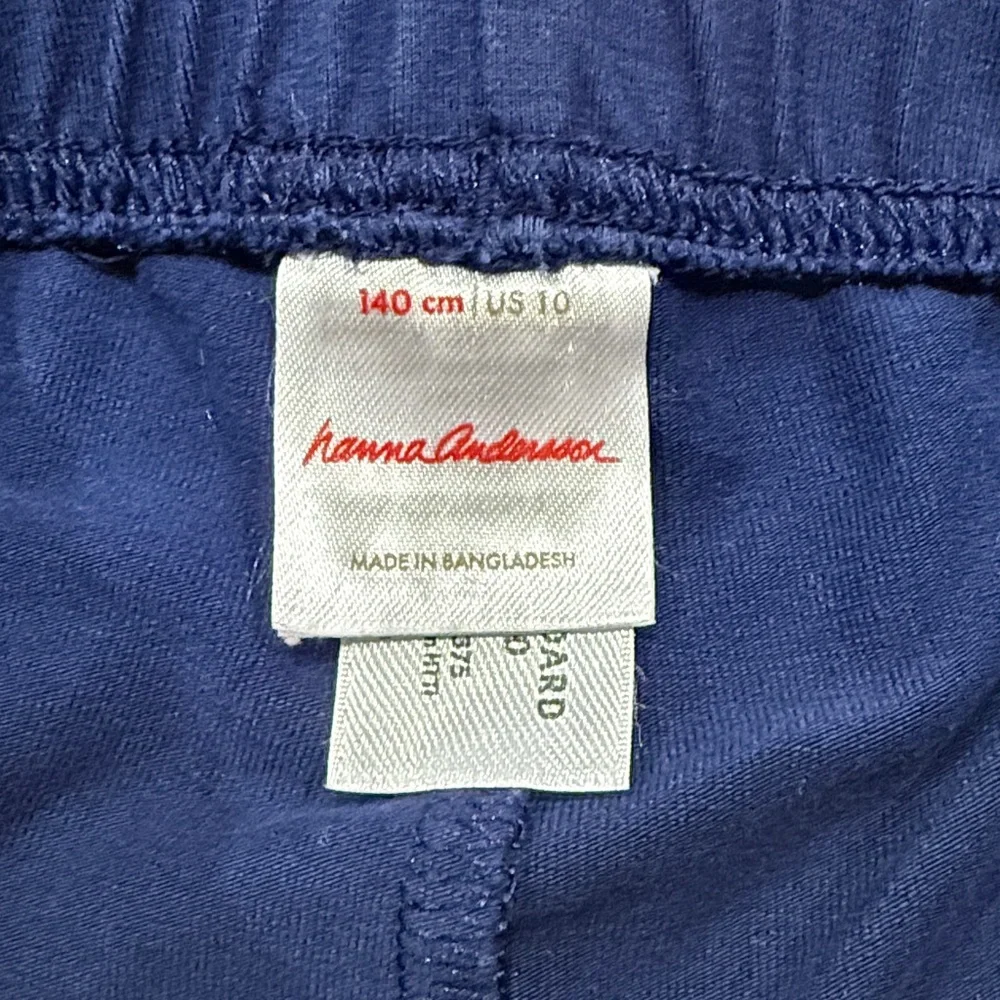 Hanna Andersson Girls Leggings - Size US 10 | 140 cm - Navy Blue